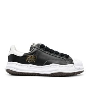 [해외배송] 미하라야스히로 블랙 가죽 블레이키 오리지널 레이스업 스니커즈 A06FW702 BLACK