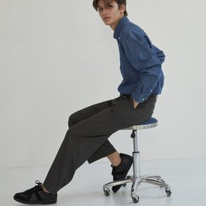 / [PT23122]Sol pintuck wideband pants/ ver. charcoal