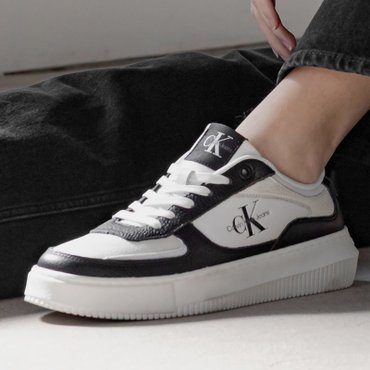 Calvin Klein Jeans ACC 여성 말모 메타 스니커즈(YW01890-0GM)