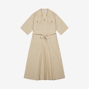 [25S/S] 벨티드 반집업 카라 원피스 (BKOAE2543)