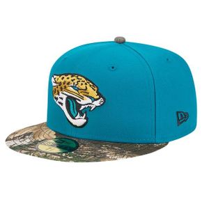 [해외] 1089972 NFL [잭슨빌 재규어스] Teal Active TwoTone Camo 59FIFTY Fitted Hat Teal