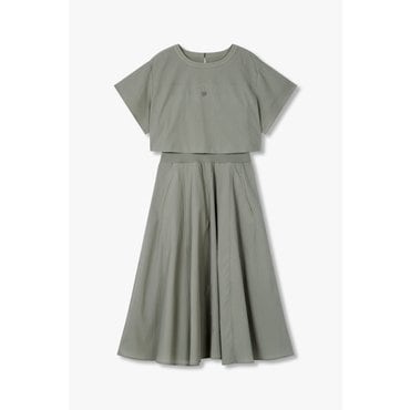 GCUT [25S/S] 새틴 패치 레이어드 원피스(7255237116)