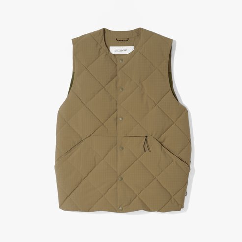 샌프란시스코마켓 에드호콘셉/MOUNTAIN VEST/남성 패딩 조끼/ 카키/AHD2M20006