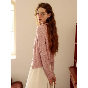 Cest_Daily v neck jacket cardigan_PINK