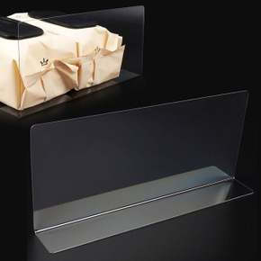 분리칸막이 L형 투명 제품 분리 칸막이 2P 28x12cm 진열대 선반