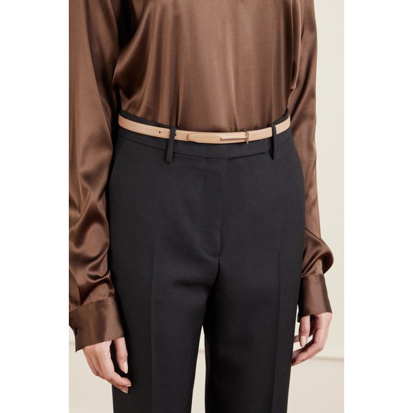 텍스처 가죽 골드 T-버클 벨트 46376663162988600