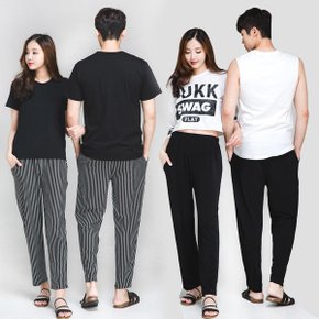 아이스바지 배기 남녀여름바지 쿨바지 통바지