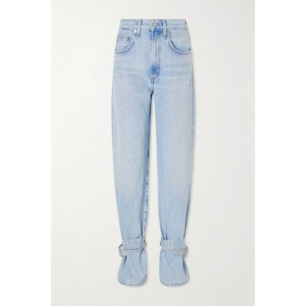 라이트 데님 벨티드 스트레이트 진 46376663163028870