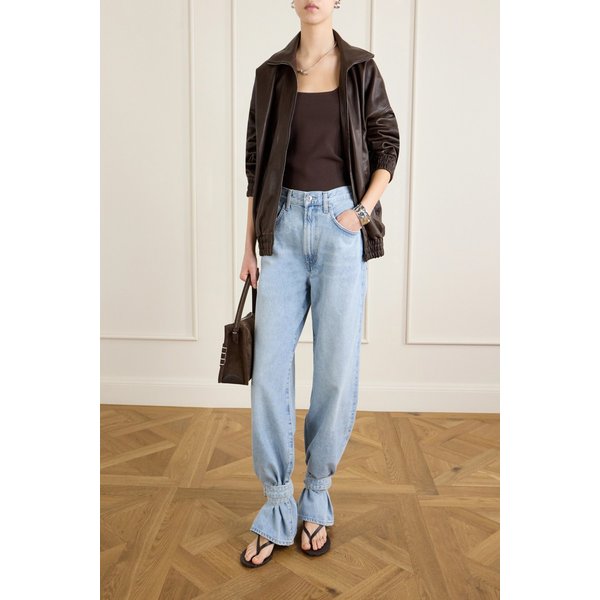 라이트 데님 벨티드 스트레이트 진 46376663163028870