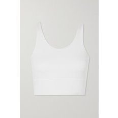 Cropped Stretch-tencel Lyocell Top 화이트