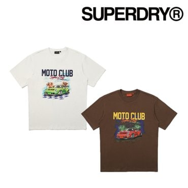 SUPERDRY 모터 클럽 반팔 티셔츠 (SDUSHDO98)