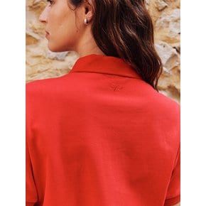 French Pique Top Red