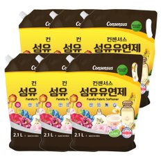 표준형 섬유유연제 베이비로션 2.1L (리필) x6개