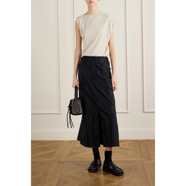 패디드 트윌 미디 스커트 46376663163025229