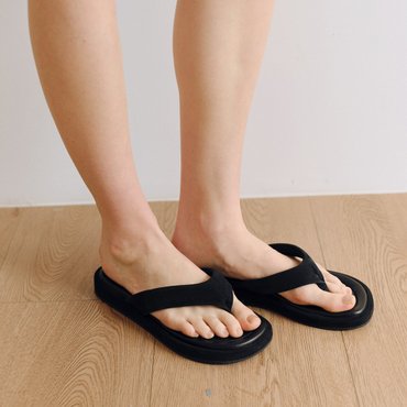 로서울 Surfer flip flops Suede Black