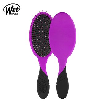 웻브러쉬 wet brush 프로 디탱글러 퍼플 헤어브러쉬 드라이 빗 극손상모 두피 마사지