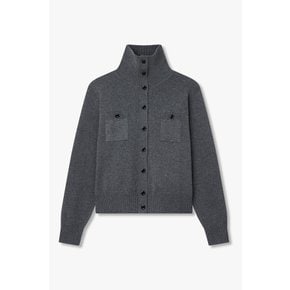 [부산점] 보브)) 울 블렌드 하이넥 니트 가디건 (7125450512)