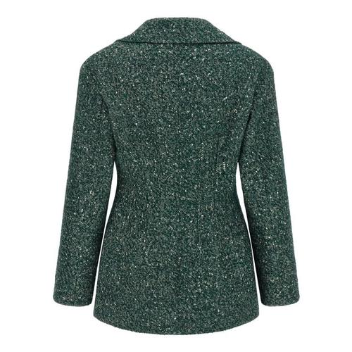 막스마라 치바다 더블 브레스티드 울 블렌드 블레이저 자켓 MA344631BM GREEN