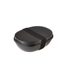 Mepal Ellipse Duo Lunch Box 메팔 점심 샐러드 과일 간식 식사 샌드위치 보관 용기 Black