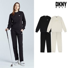 [DKNY GOLF] 24SS 로고 맨투맨 셋업 여성 4종세트