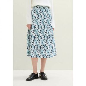 4588888 TOM TAILOR MIT BLUMENMUSTER - A-line skirt blue small floral design