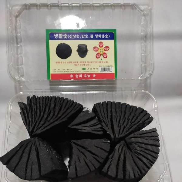 확대된 대표 숯 공기정화숯 간장 탈취 생활 참숯