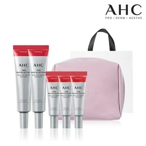 AHC [가정의달] 텐레볼루션리얼아이크림포페이스 35ml 2개+7ml 3개+용돈봉투+파우치+쇼핑백