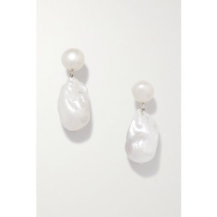 소피부하이 Silver Pearl Earrings 실버