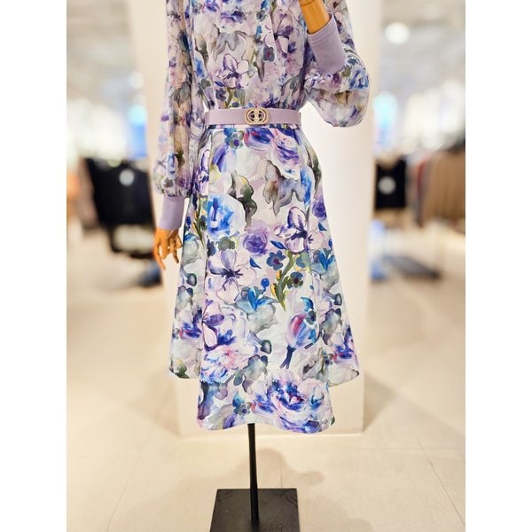 [파주점] [더아이잗컬렉션]벨티드 인밴딩 플레어 스커트 CS3B0SK411