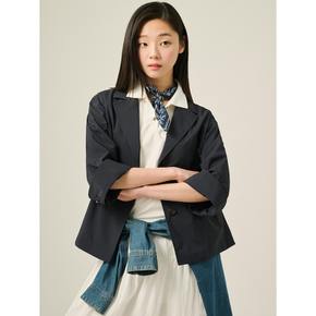 라이트 8부 소매 싱글 재킷  네이비 (BF5311C02R)