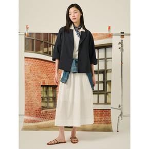 라이트 8부 소매 싱글 재킷  네이비 (BF5311C02R)