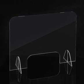 세이프 투명 아크릴 칸막이(50x50cm) 오픈 창구형