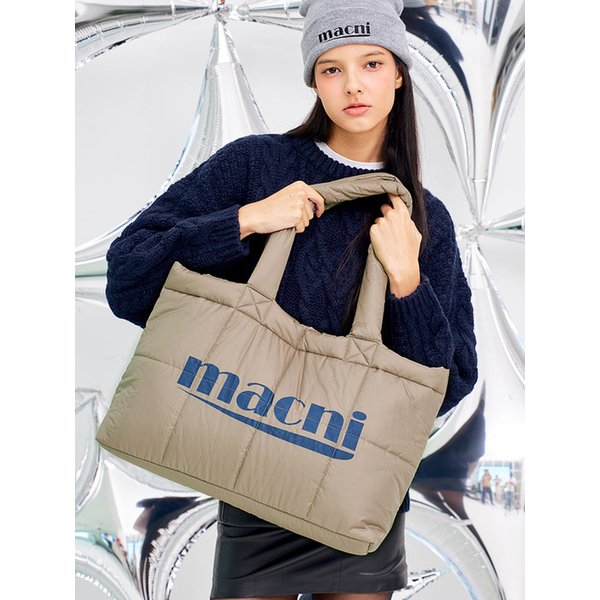 [리퍼브] PADDED SHOULDER BAG_KHAKI BEIGE