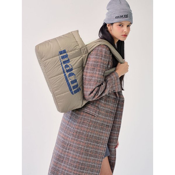 [리퍼브] PADDED SHOULDER BAG_KHAKI BEIGE