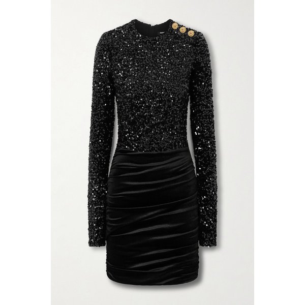 시퀸 벨벳 미니 원피스 46376663162910954