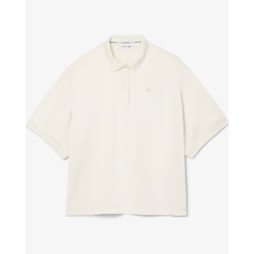 라코스테 (라코스테제습제증정)(여성) 25SS 오버사이즈핏 실키 플루이드 셔츠 CF9747-55G XFJ (크림)