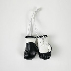 (국내배송)PU 인조가죽 무지 권투 복싱 키링 글러브 장갑 펜던트 7.5X4.5cm 실내 인테리어 소품 블랙 한쌍