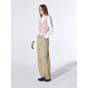 Simple Cotton Pants (LIGHT KHAKI)