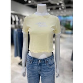 [파주점] [캘빈클라인진]여성 링거 크롭 반팔 티셔츠 47G896G-ZRK