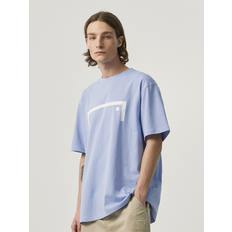 AIR MESH BIG LOGO TEE-LIGHT BLUE