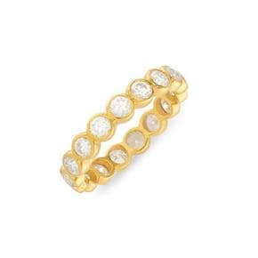 아우리 주얼리 반지 R6064 Ortigia Moissanite Gold Vermeil Ring