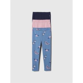 베이비갭 GAP 스트레치 저지 레깅스 3팩 lilas 핑크 9335048