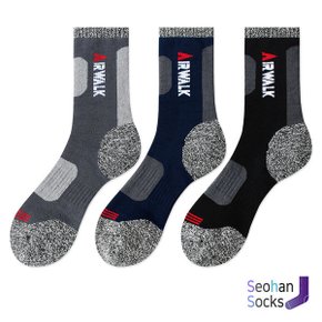남자 면기모 등산 중목 양말 1족