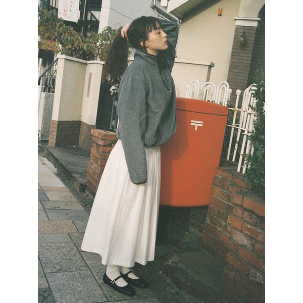 スカート Rynn Pocket Slit Denim Long Skirt BLACK Rynn Pocket Slit Denim Long Skirt BLACK - 감도 깊은 취향