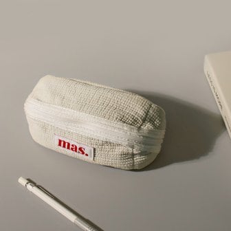 마스마룰즈 Hapoom pencil cosmetic pouch _ Beige