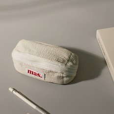 Hapoom pencil cosmetic pouch _ Beige