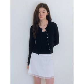 Soft Rayon Cardigan - Black