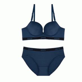 Levis Bodywear 딥블루 블랙 스트라이프 브라 팬티세트