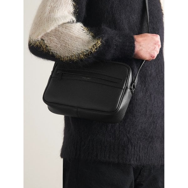 캠프 로고 프린트 가죽 카메라 백 1647597302056041