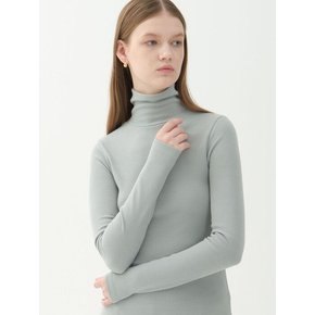 basic turtleneck_pistachio